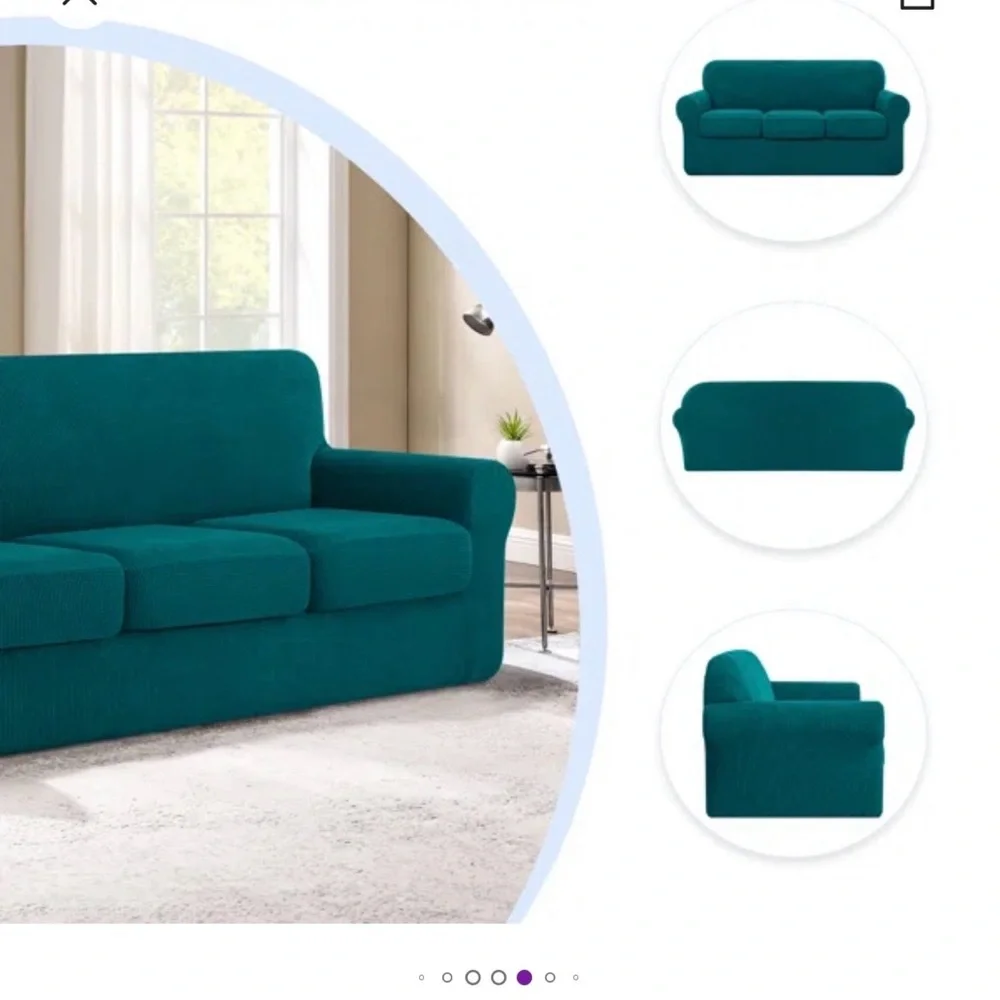 The Twillery Co. GREEN Sofa Slipcover